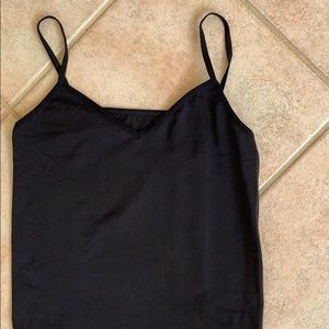 Halogen | Seamless Two-Way Black Camisole
